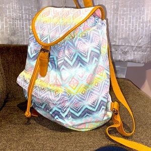 Candies vibrant Aztec style  draw string backpack